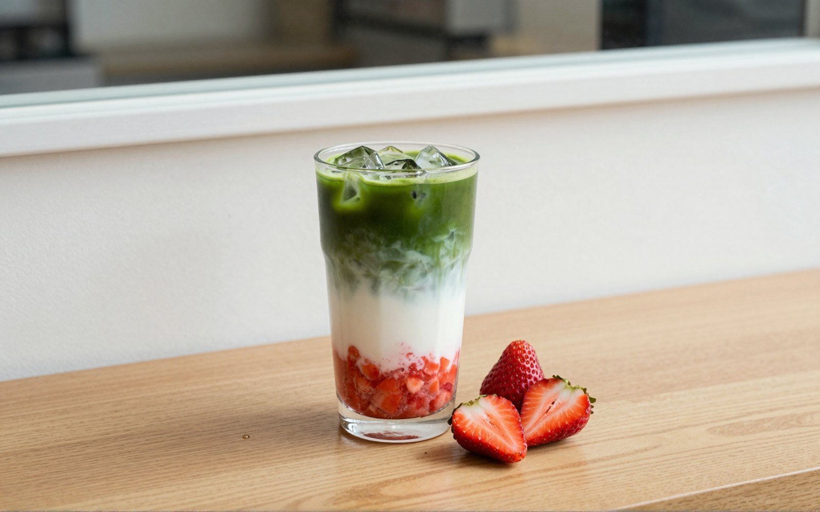 Strawberry Matcha Latte
